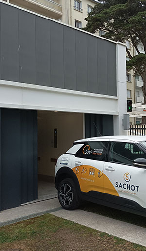 Installation ascenseur voiture Sachot